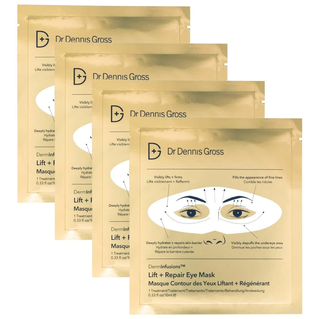 Dr. Dennis Gross Dr Dennis Gross Skincare DermInfusions Lift + Repair Eye Mask 4-App 10ml