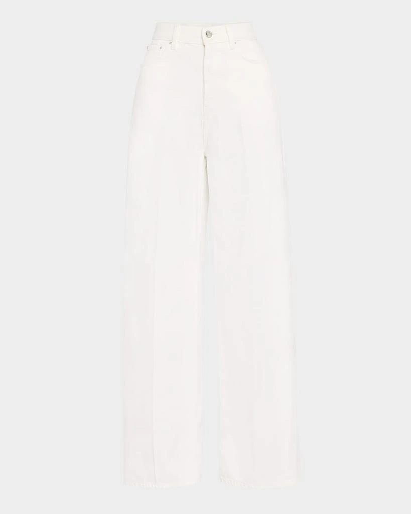Totême High-Rise Straight-Leg Press-Creased Denim Jeans 1