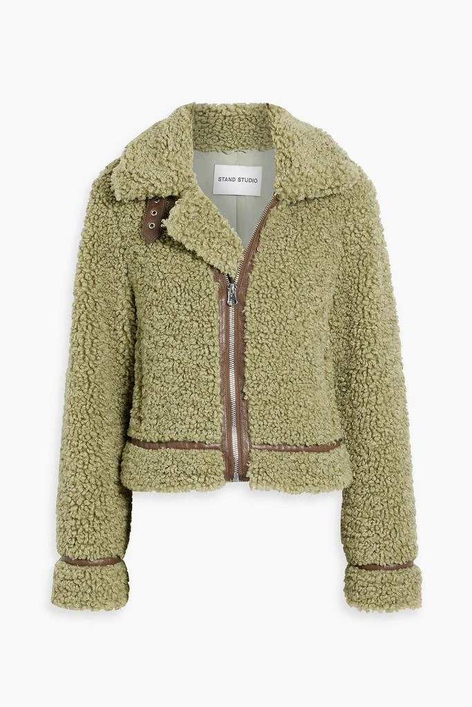 STAND STUDIO Audrey faux shearling jacket 1