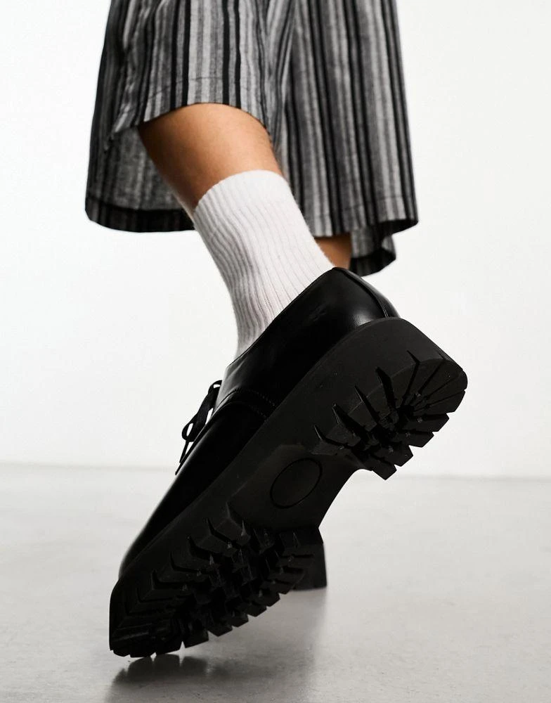 Koi Footwear KOI Pinemoon chunky lace up shoes in black 4