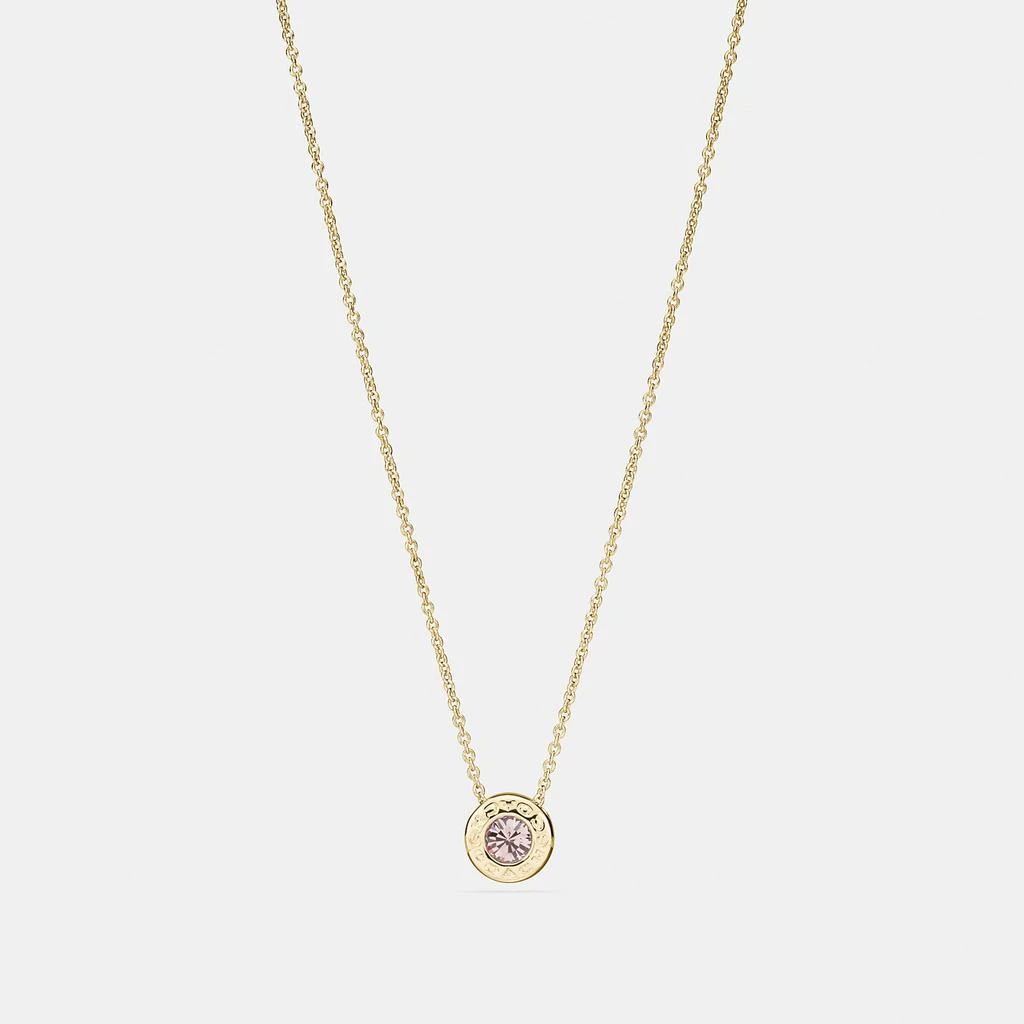 Coach Outlet Open Circle Stone Strand Necklace 1