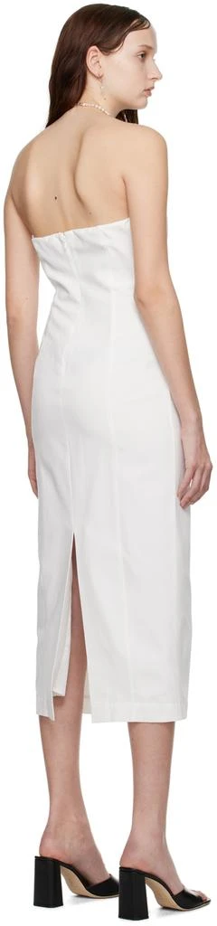 Staud White Daniela Midi Dress 3