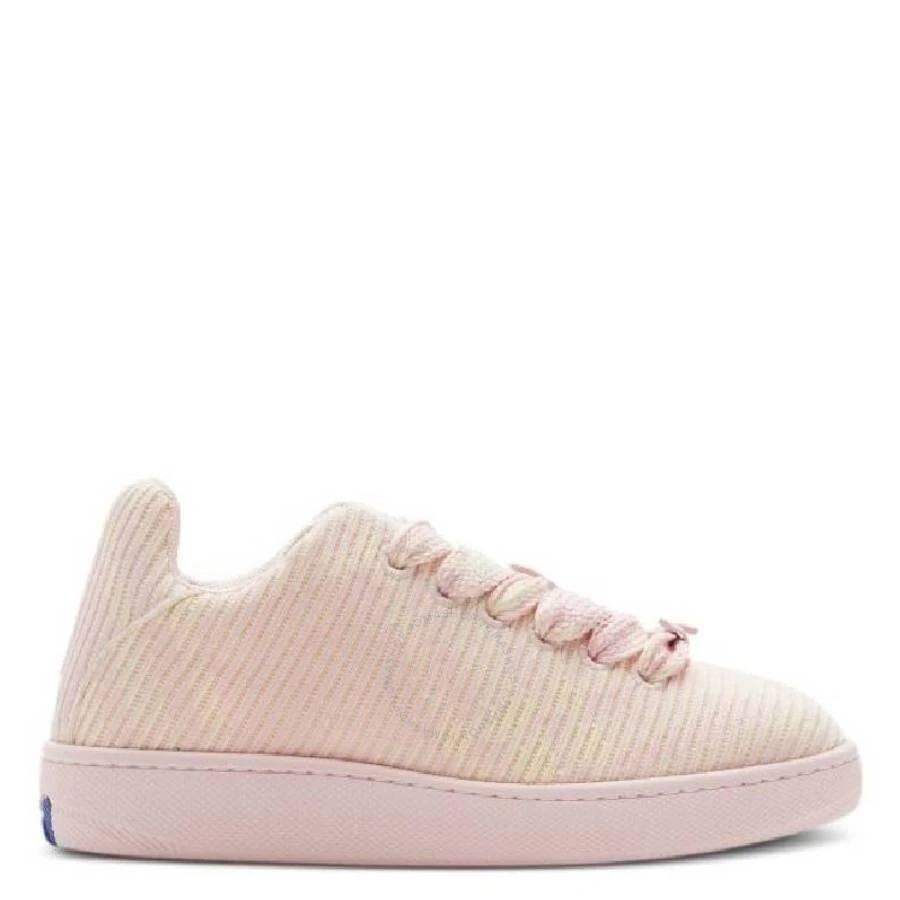 Burberry Check Knit Pattern Box Sneakers 1