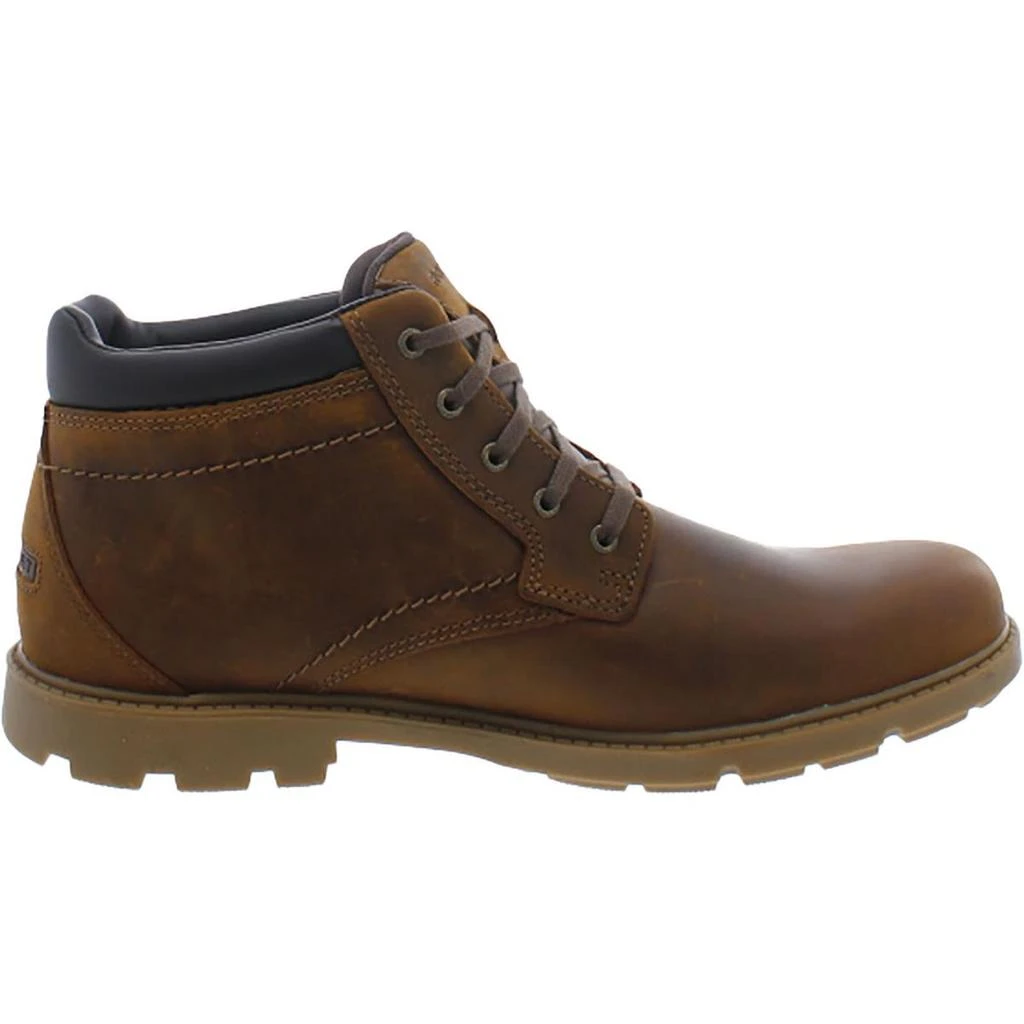 Rockport Rucked Bucks Mens Leather Slip Resistant Chukka Boots 2