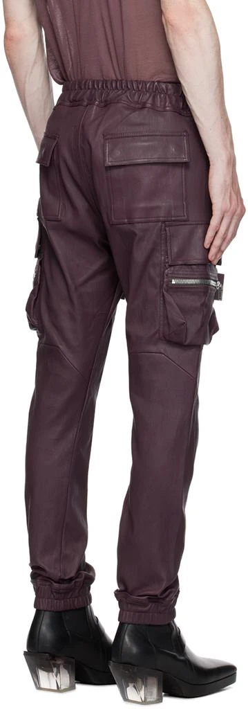 Rick Owens Purple Mastodon Leather Pants 3