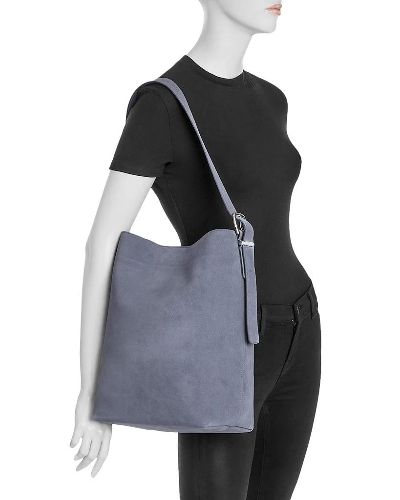 Madewell The Essential Bucket Tote in Suede 2