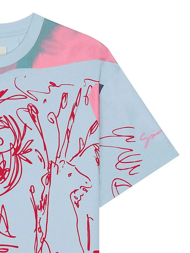 Givenchy Printed Multicolor T-Shirt in Cotton 5