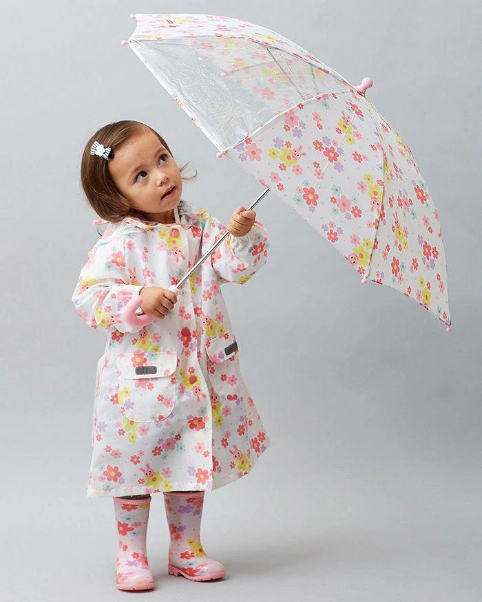 Miki House Girls' Floral Print Raincoat 6