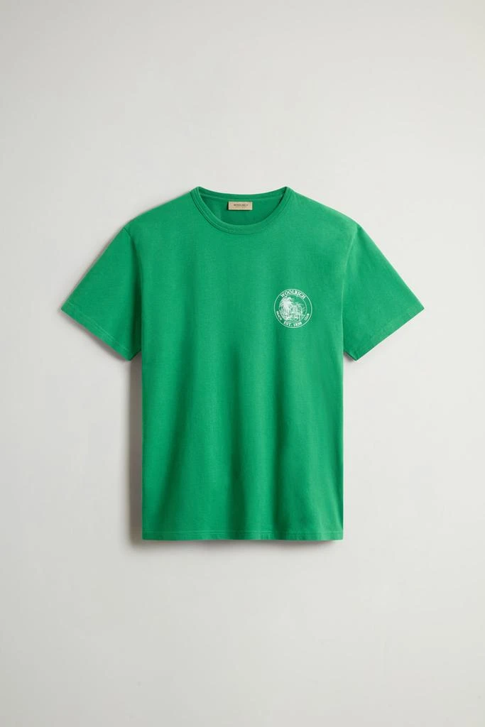 Woolrich Pure Cotton T-shirt - Men - Green 5