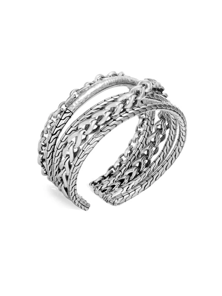 John Hardy Classic Chain Sterling Silver Flex Cuff