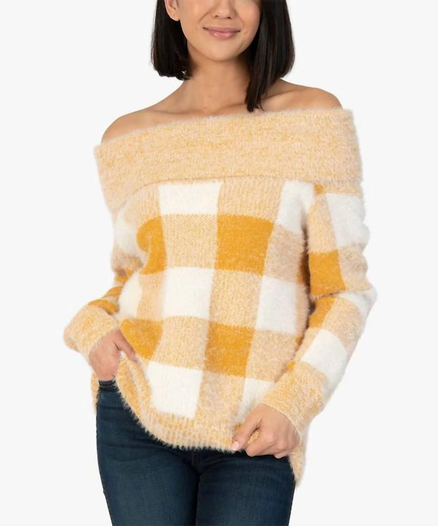 KUT from the Kloth Haruka Sweater In Yellow 1