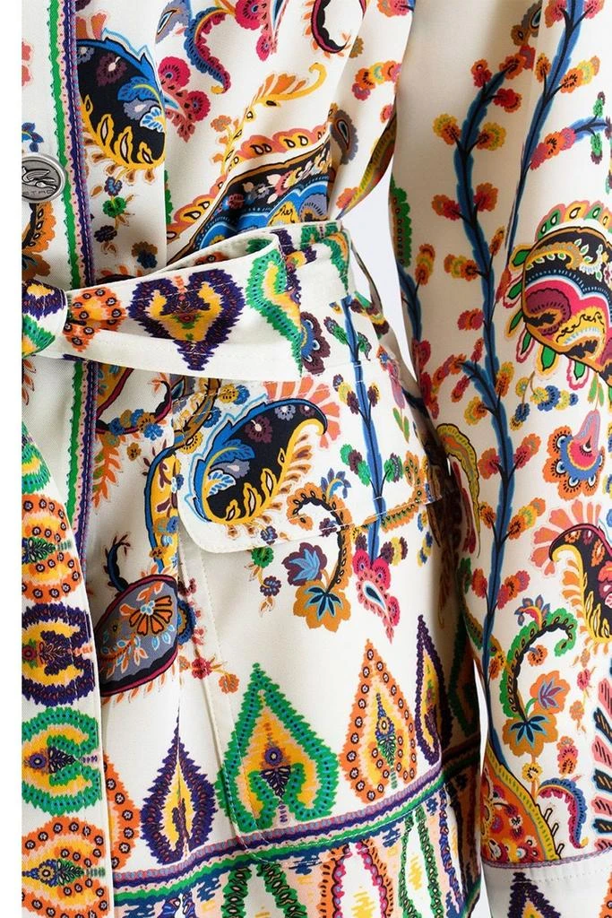 ETRO Etro Paisley Printed Belted Jacket 4