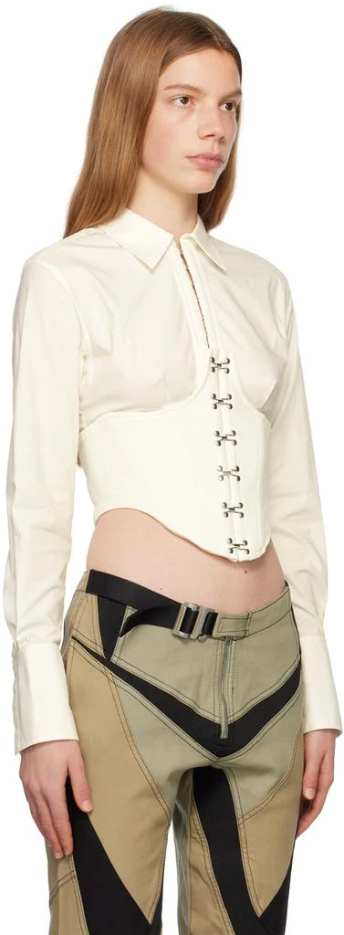 Dion Lee White Paneled Corset 2
