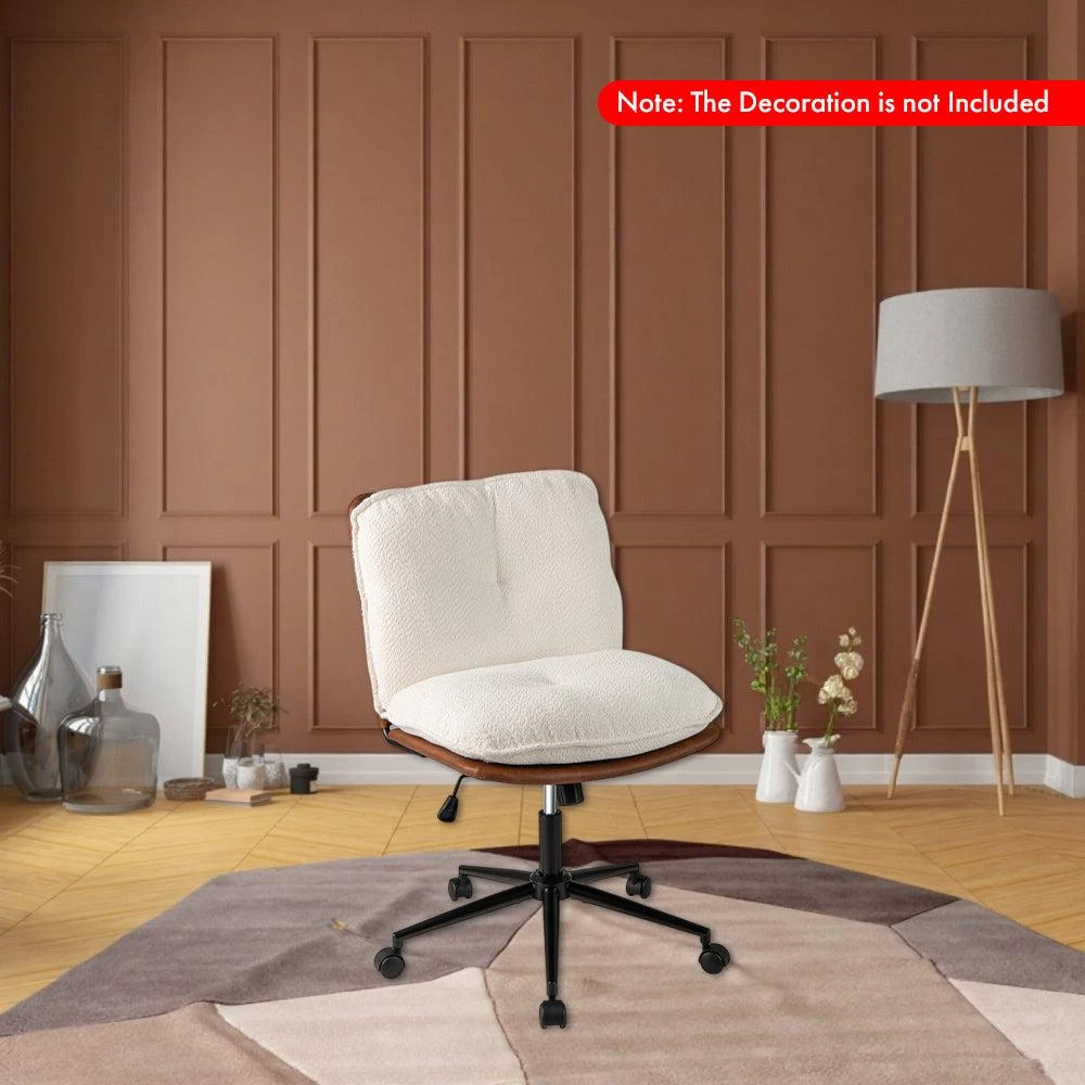 Hivvago Armless Office Chair with Adjustable Rocking Back 2