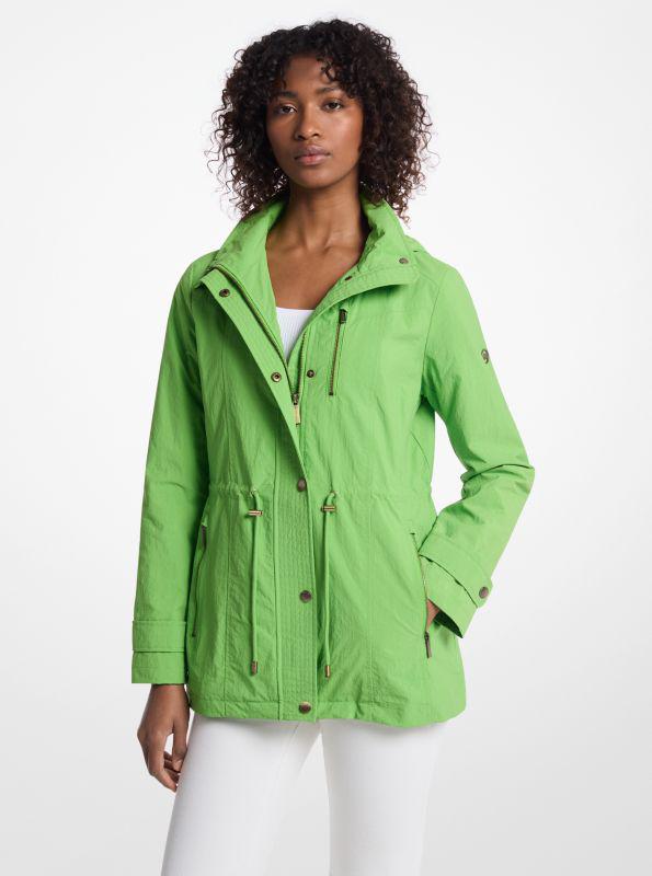 Michael Kors Woven Hooded Anorak