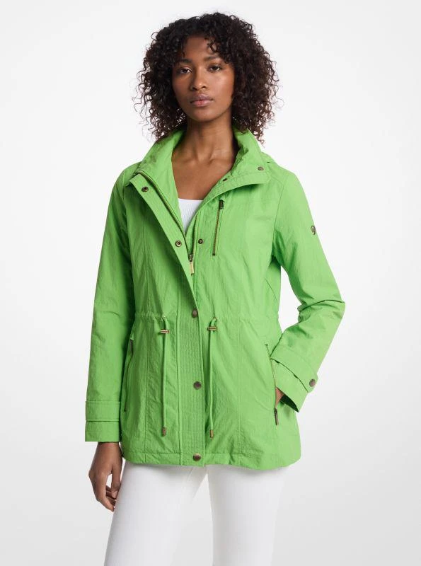 Michael Kors Woven Hooded Anorak 1
