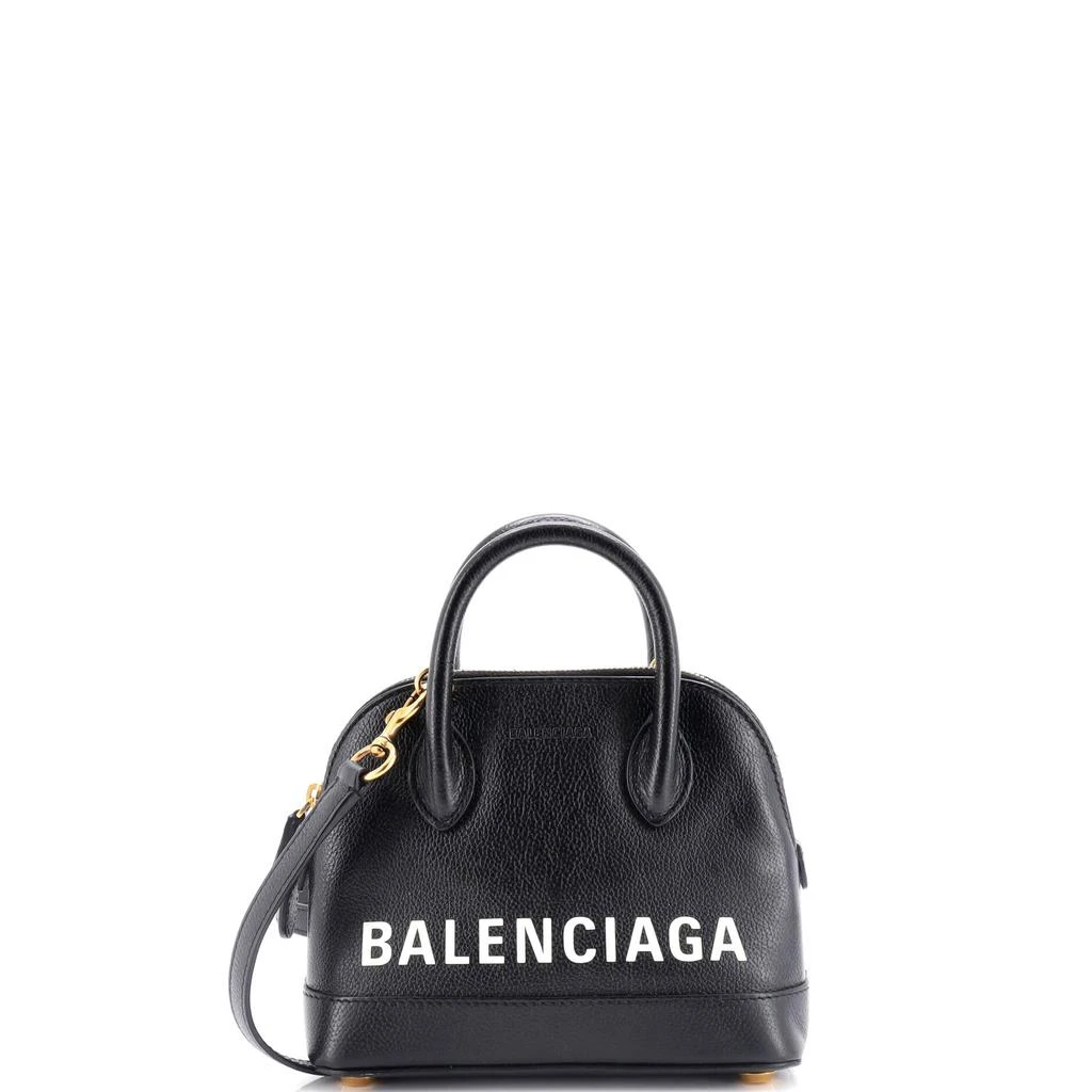 Balenciaga Logo Ville Bag Leather XXS 1