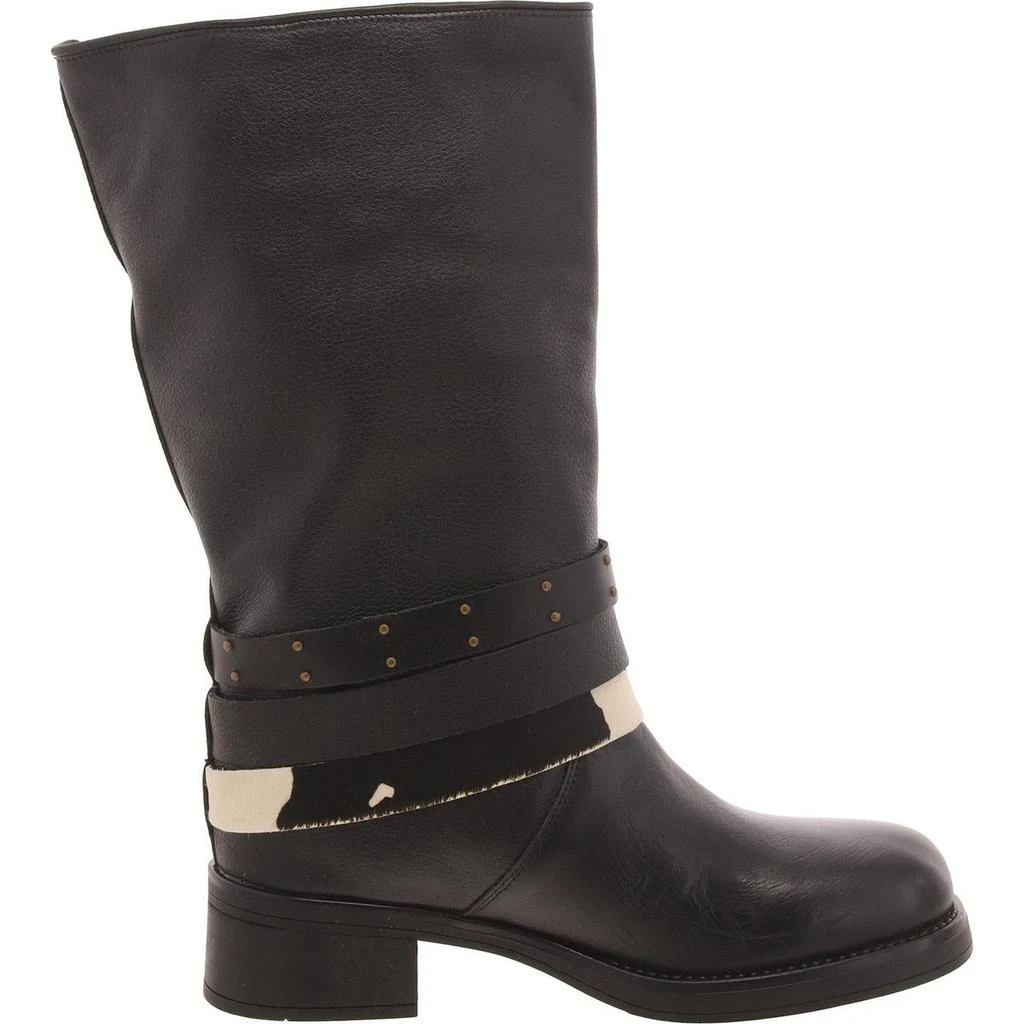 Steve Madden Axandra Womens Leather Pull On Mid-Calf Boots 2
