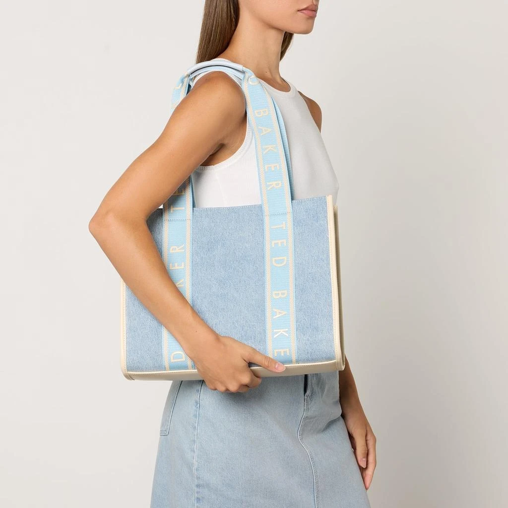 Ted Baker London Ted Baker Jeanee Webbing Medium Denim Tote Bag 2
