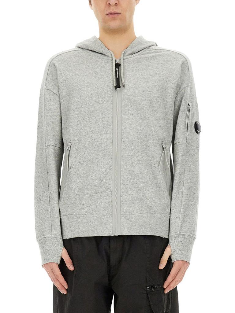 C.P. Company White Cotton Sweatshirt - Hoodies - BeyondStyle