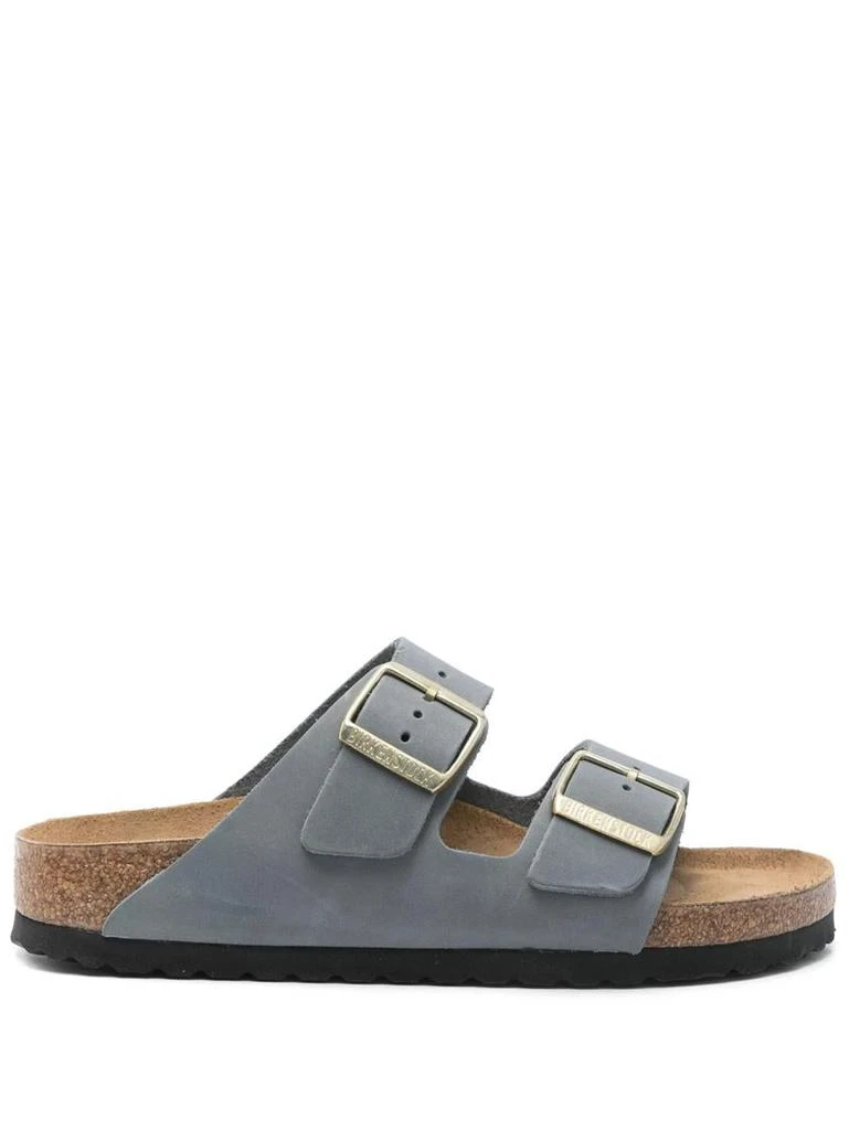 Birkenstock Birkenstock Arizona Basalt Gray, Oiled Leather Shoes 1