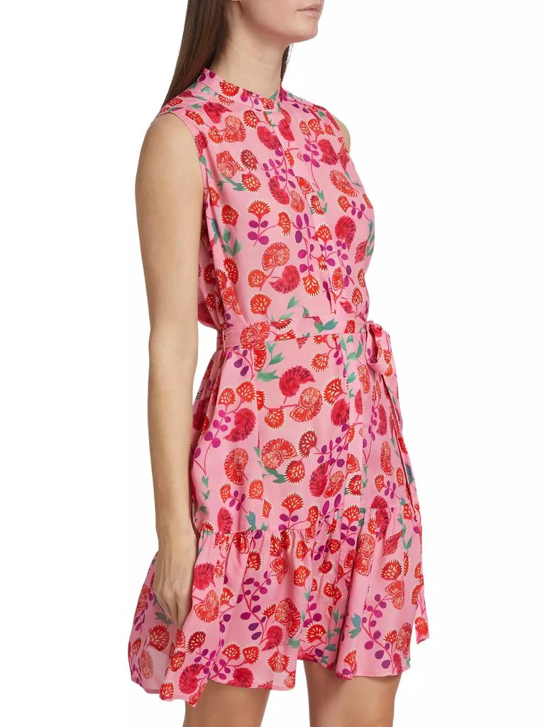 Saloni Tilly Belted Floral Minidress 4