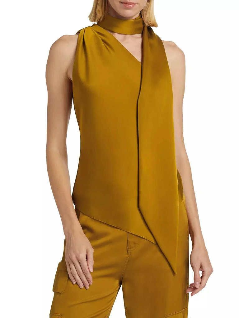 ET OCHS Isadora Sleeveless Asymmetric Satin Top 3