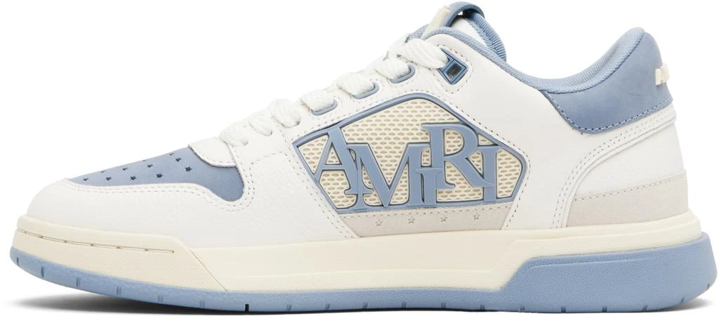 AMIRI White 
Blue Classic Low Sneakers 3