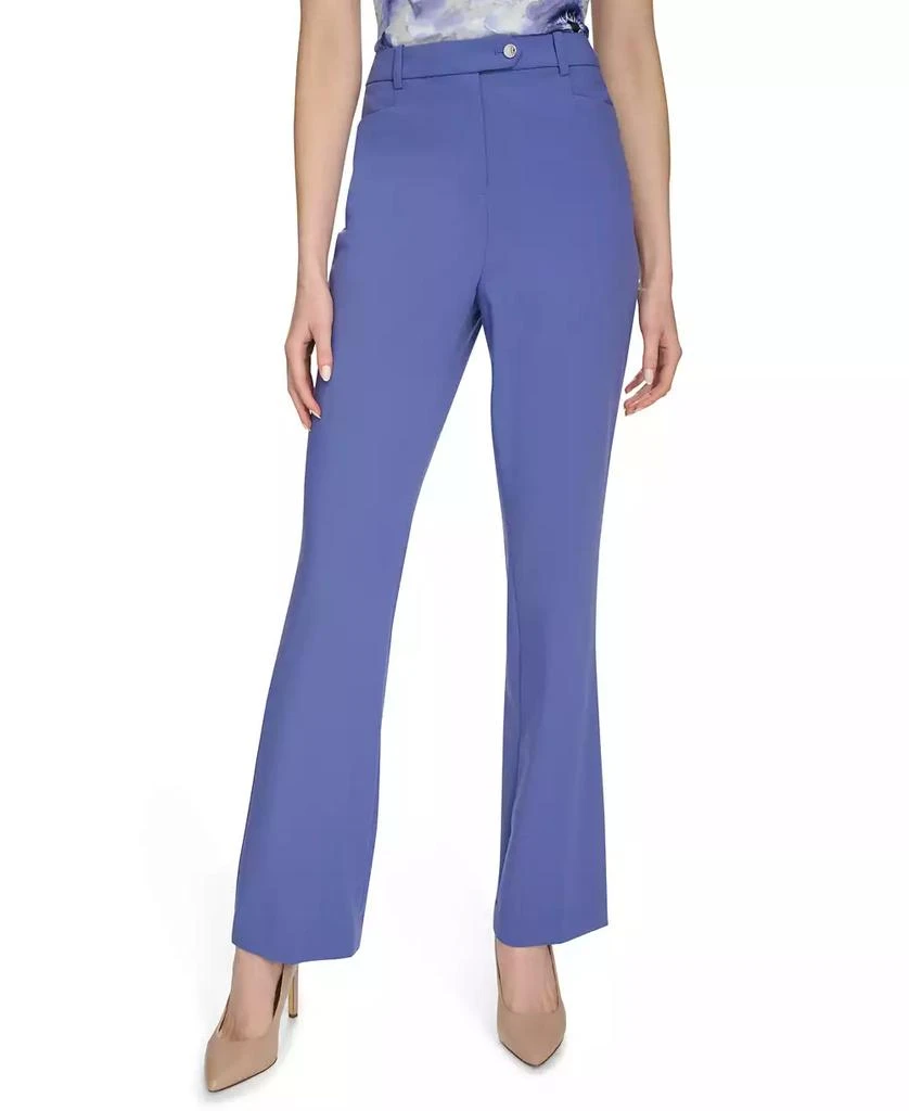 Calvin Klein Petite High-Rise Straight-Leg Pants 1