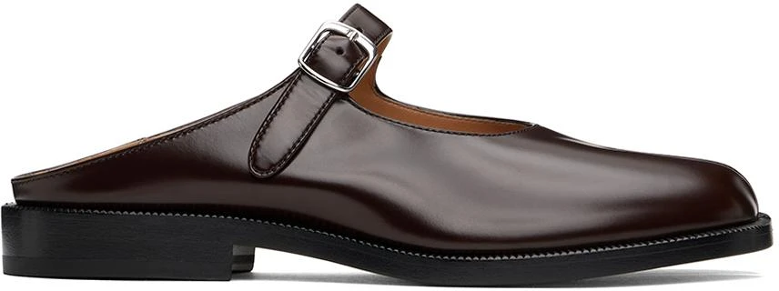 MAISON MARGIELA Brown Tabi City Mary-Jane Mules 1