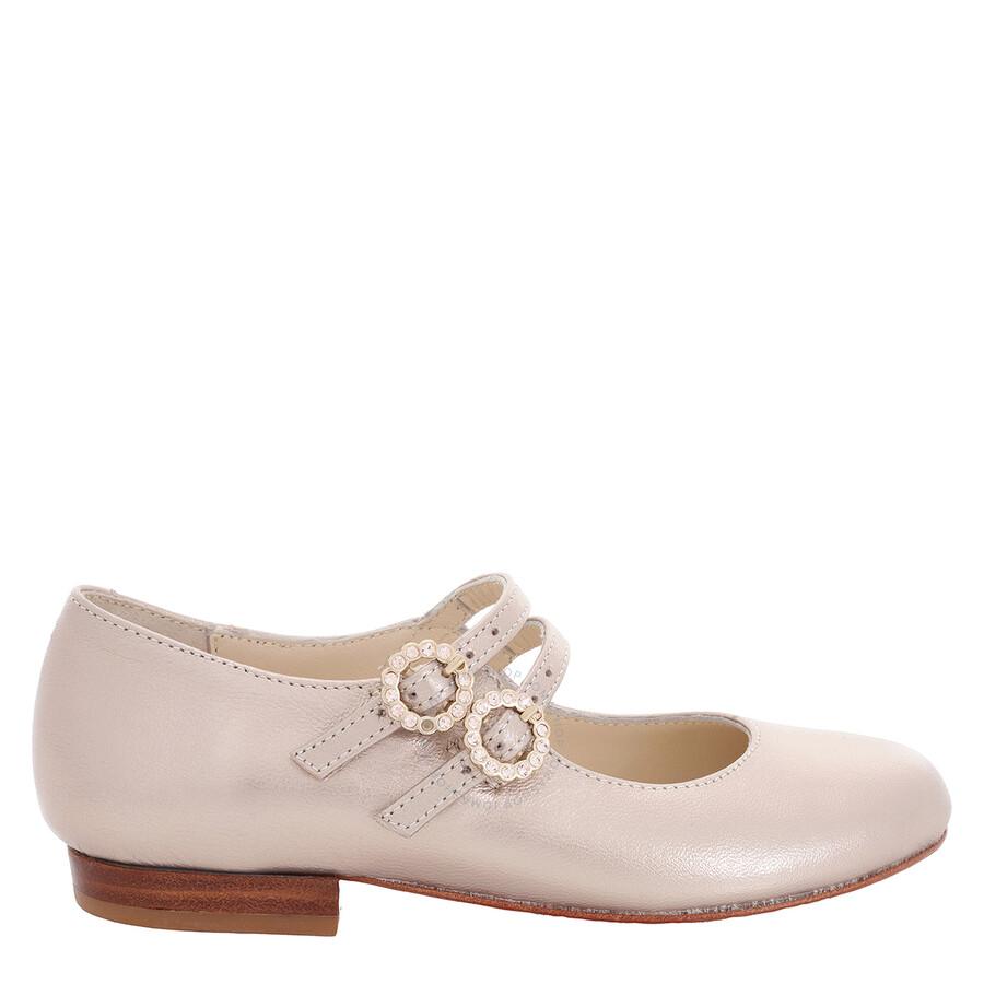 Bonpoint Leather Ballerina Shoes