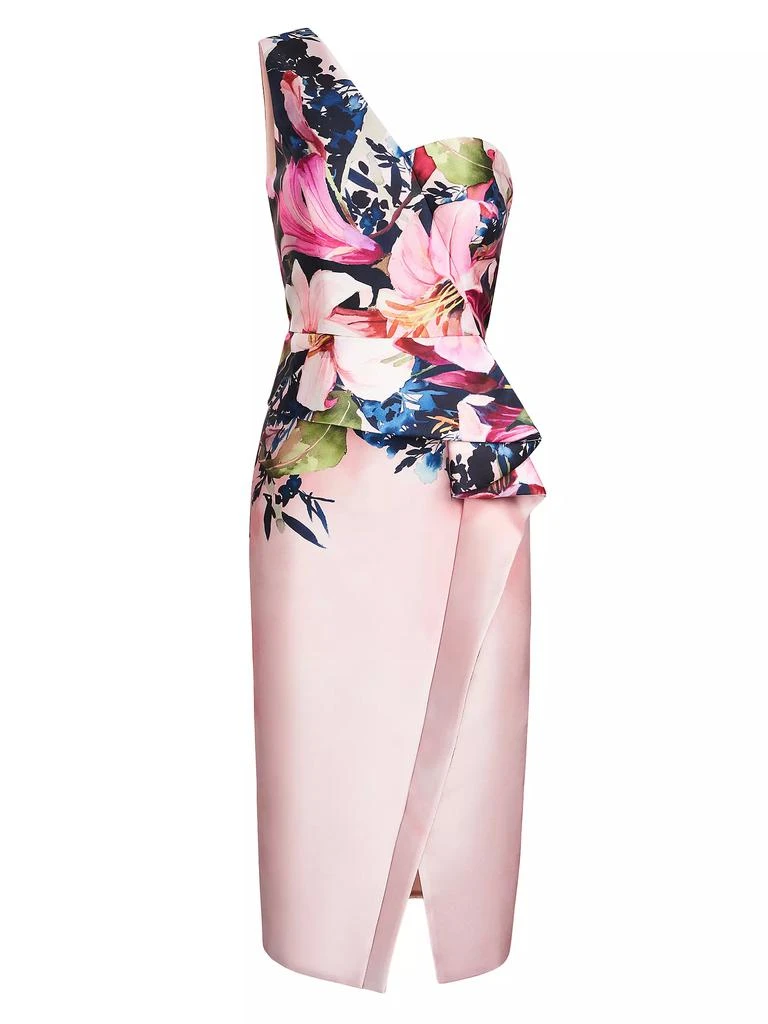 Kay Unger Dariana Lily Watercolor Cocktail Dress 1