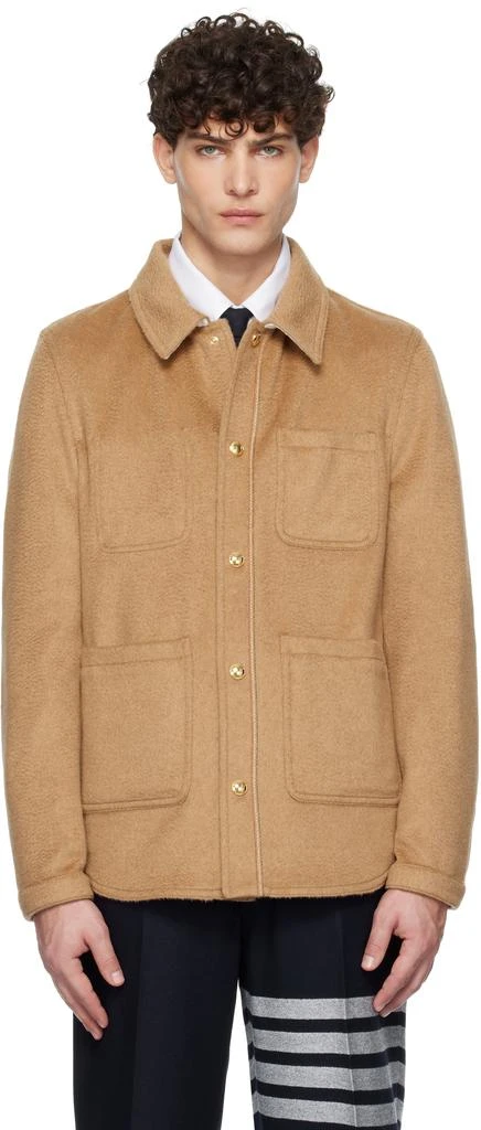 Thom Browne Tan Camel Hair Jacket 1