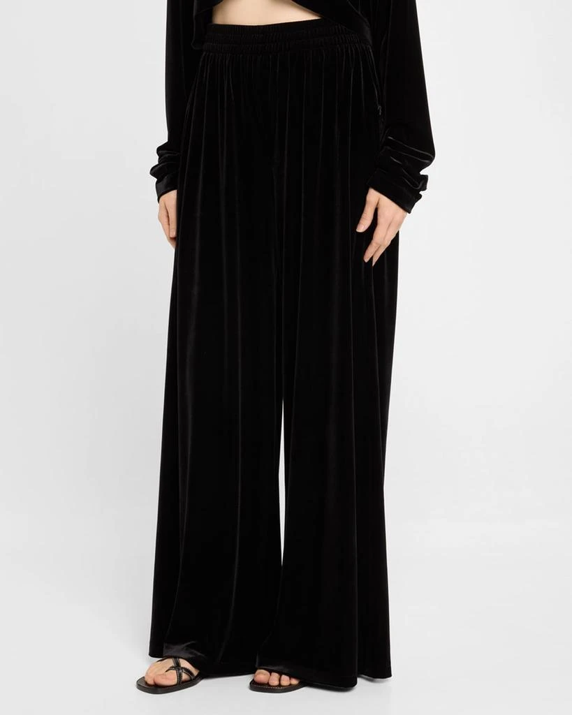 Norma Kamali Boyfriend Elephant Velvet Sweatpants 4