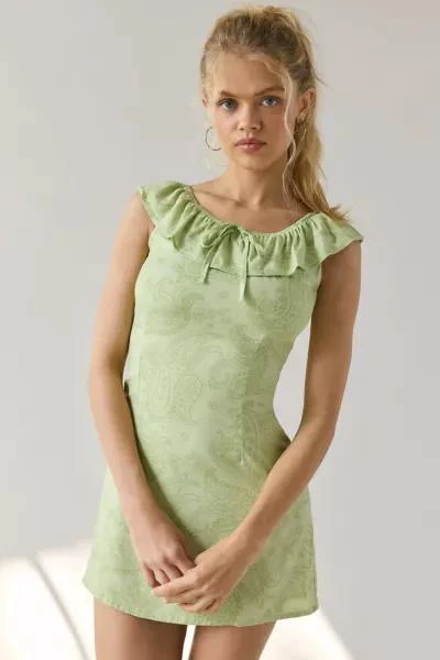 Motel Motel Kenja Ruffle Off-The-Shoulder Mini Dress 4