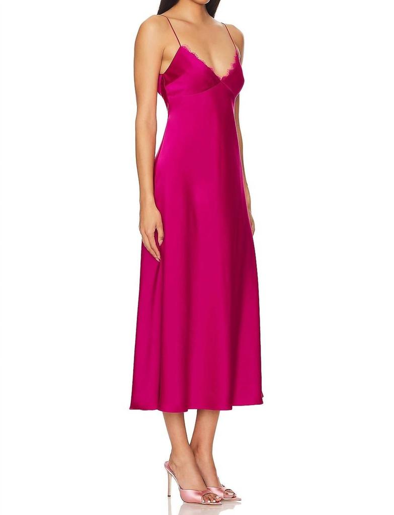 Katie May Jessica Dress In Pink Peacock