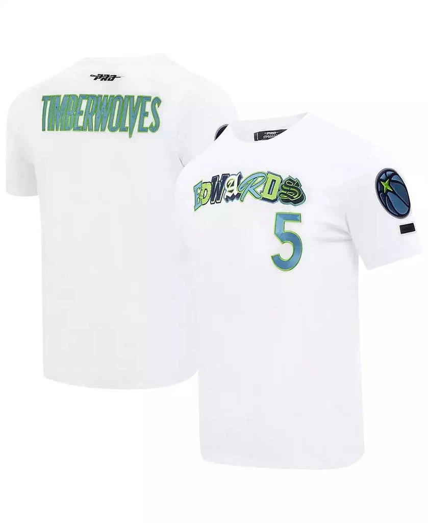 Pro Standard Men's Anthony Edwards White Minnesota Timberwolves City Ransom T-Shirt 1