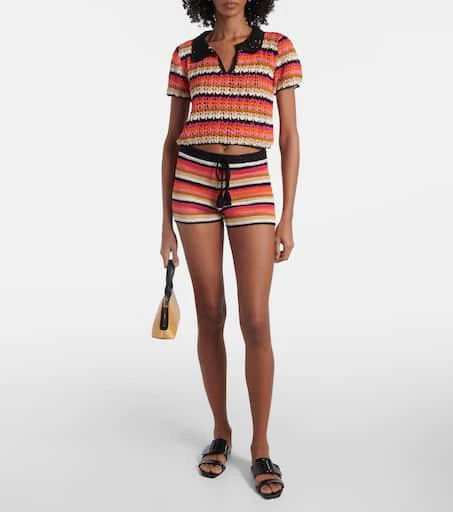 ANNA KOSTUROVA Summer cotton crochet shorts 2