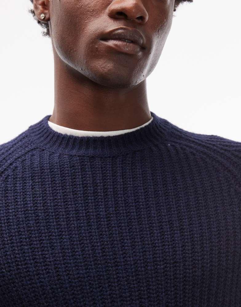 Carhartt WIP Carhartt WIP firth knitted jumper in dark navy