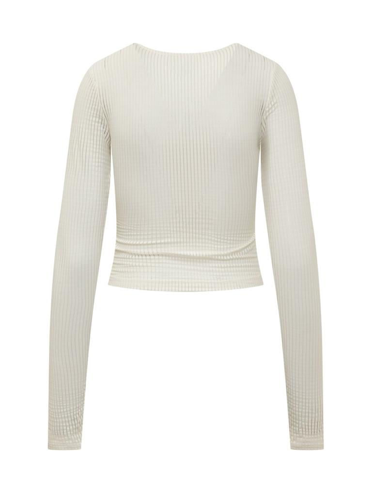 Collina Strada Collina Strada Sheer Sucker Long Sleeve Top
