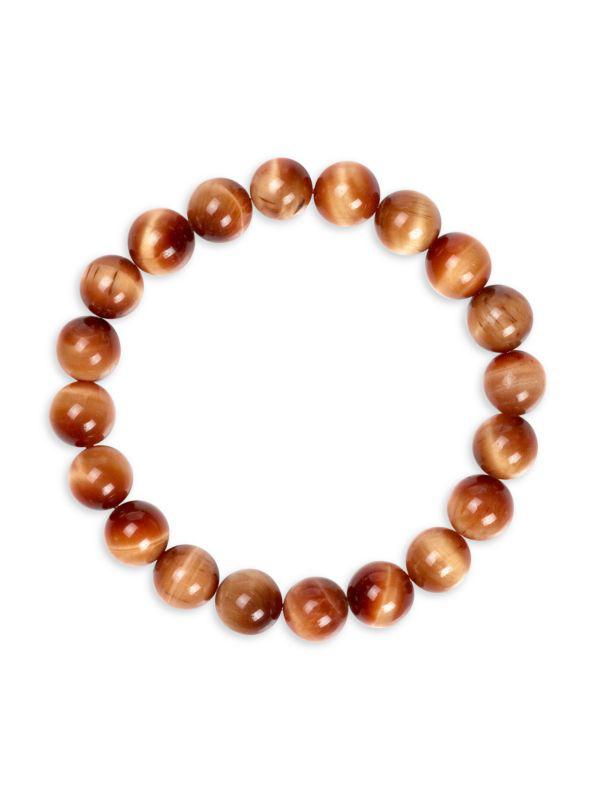 Jean Claude Tiger Eye Beaded Stretchable Bracelet