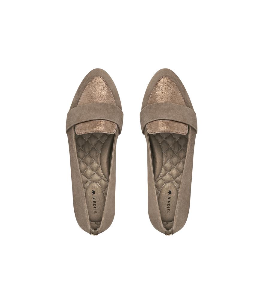 Birdies Blackbird Suede Flat