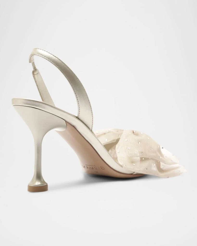 Alexandre Birman Isabelle Crystal Tulle Bow Bridal Pumps 3