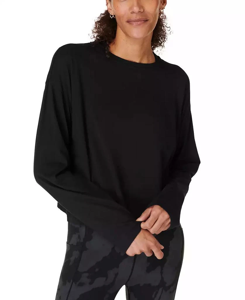 SWEATY BETTY Women's Essential Cropped Long-Sleeve Tee 1