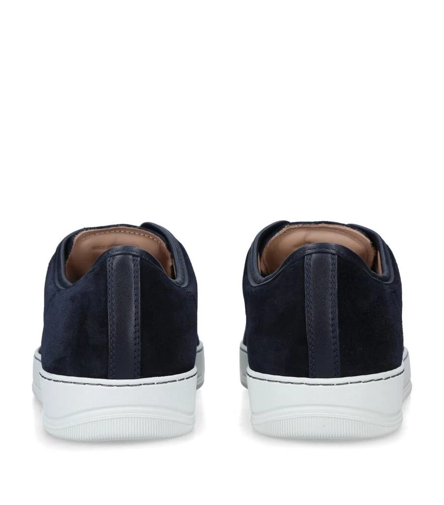 Lanvin Leather Cap-Toe Sneakers 2