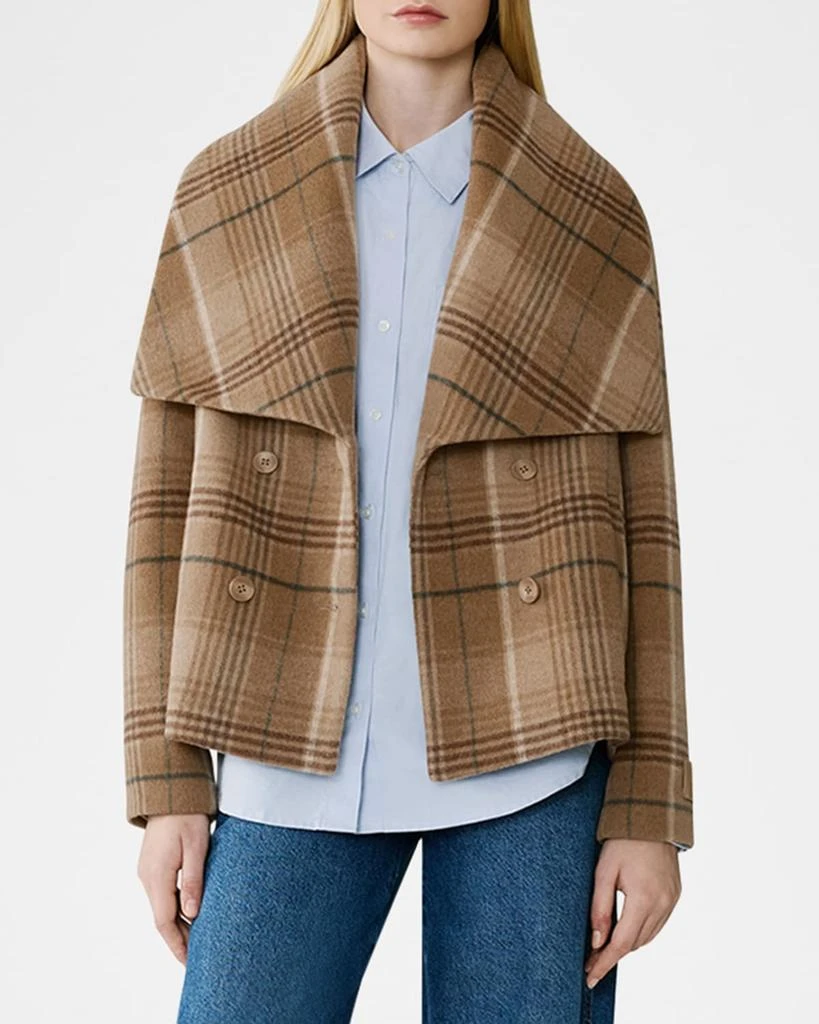 Soia & Kyo Tala-P Plaid Wool-Blend Coat 4