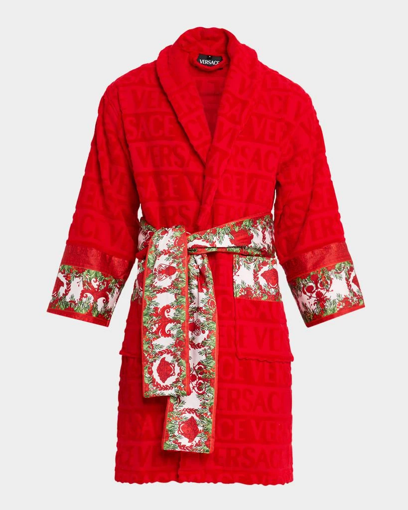 Versace Men
s I Heart Baroque Holiday Bathrobe