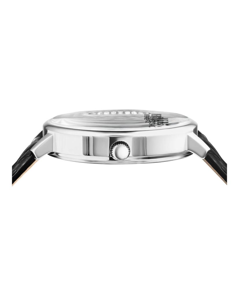 Versus Versace La Villette Crystal Leather Watch