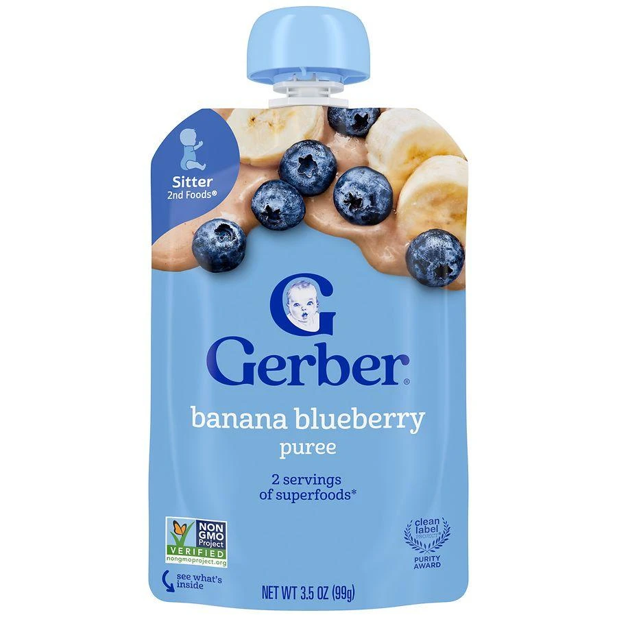 Gerber WonderFoods Toddler Food Banana Blueberry