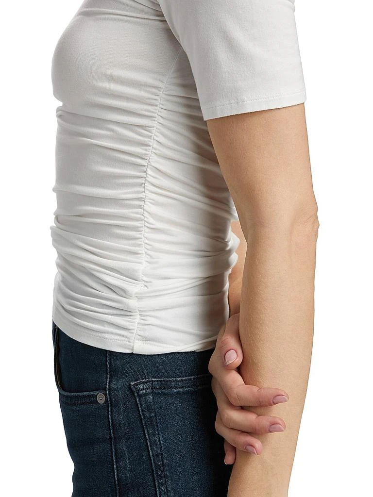 Rag & Bone Luca Ruched Short-Sleeve Top 6